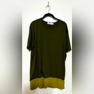 Long cut short sleeve shirt